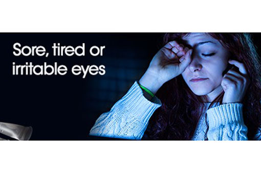 Are you using eye drops but still suffering with sore, tired or irritable eyes?