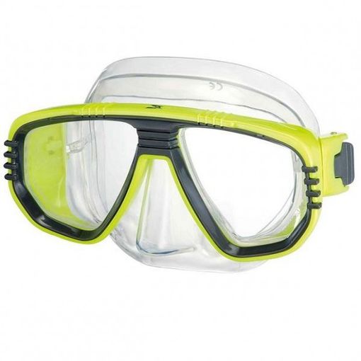 IST Corona M55 diving mask in Yellow/Clear